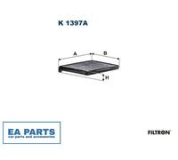 Filter, cabin air for DAF XF FILTRON K 1397A