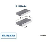 FILTRON K 1198A-2x Pollen filter
