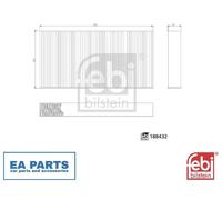 Filter, cabin air for LAND ROVER RANGE ROVER FEBI BILSTEIN 188432