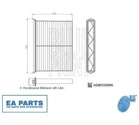 Filter, cabin air for MAZDA CX-60 BLUE PRINT ADBP250096