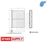 FILTER, CABIN AIR FOR MAZDA CX-60 CX-90 BLUE PRINT ADBP250096