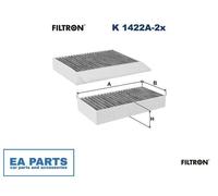 Filter, cabin air for MERCEDES-BENZ X166 W166 C292 FILTRON K 1422A-2x