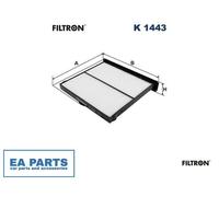 Filter, cabin air for SUBARU CROSSTREK IMPREZA G4 Saloon FILTRON K 1443