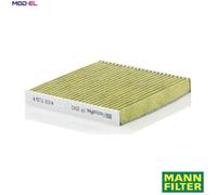 Cabin filter behind the glove compartment FP 2043 MANN-FILTER for MAZDA RAM
