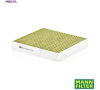 Cabin filter behind the glove compartment FP 2141 MANN-FILTER for MITSUBISHI