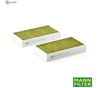 Cabin filter behind the glove compartment FP 2646-2 MANN-FILTER