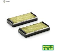 MANN-FILTER FP 2745-2 Cabin Air Filter - FreciousPlus Biofunctional Pollen Filter - (set of 2) for Cars + Transporters
