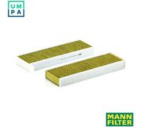 MANN-FILTER FP 29 003-2 Cabin Air Filter - FreciousPlus Biofunctional Pollen Filter - (set of 2) for Cars + Transporters
