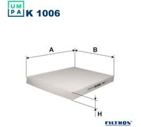 Filtron Pollen Filter K 1006 – Cabin Air Filter for Audi, SEAT, Skoda, VW