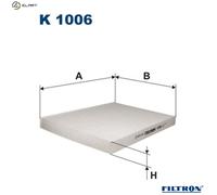 FILTER CABIN AIR K 1006 FOR VW CABRIO/III GOLF/Cabriolet/Mk JETTA VENTO 2.0L