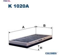 FILTRON K 1020A Filter, interior air for PEUGEOT,PORSCHE