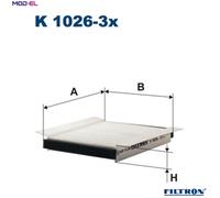 FILTRON K 1026-3x Pollen filter