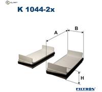 FILTRON K 1044-2x Pollen filter