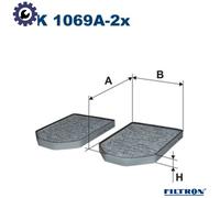 FILTRON K 1069A-2x Pollen filter