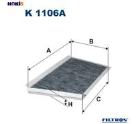 FILTER CABIN AIR K 1106A FOR MERCEDES-BENZ C-CLASS/T-Model/Sportscoupe 2.1L 4cyl