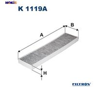 FILTER CABIN AIR K 1119A FOR MINI W17 D14 /1ND 1.4L W10 B14 A 1.4L 4cyl