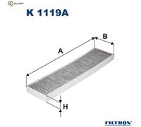 FILTER CABIN AIR K 1119A FOR MINI W17 D14 /1ND 1.4L W10 B14 A 1.4L 4cyl