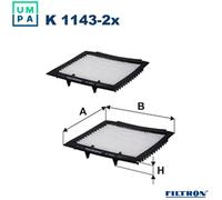FILTRON K 1143-2x Pollen filter