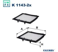 FILTRON K 1143-2x Pollen filter