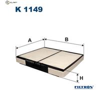 FILTER CABIN AIR K 1149 FOR HYUNDAI G4ED 1.6L 4cyl LANTRA