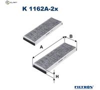FILTRON K 1162A-2x Filter, interior air for ,AUDI,LAMBORGHINI,VW