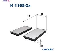 FILTRON K 1165-2x Pollen filter