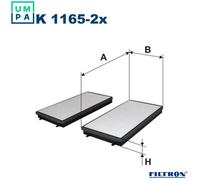 FILTRON K 1165-2x Pollen filter