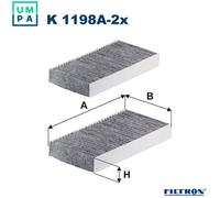 FILTRON K 1198A-2x Pollen filter