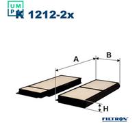 FILTRON K 1212-2x Pollen filter