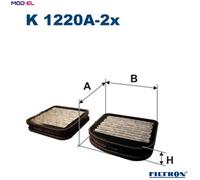 FILTRON K 1220A-2x Pollen filter