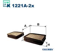 FILTRON K 1221A-2x Pollen filter