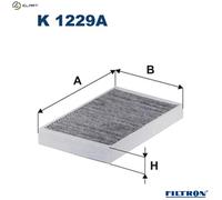Cabin filter Activated Carbon Filter K 1229A FILTRON for CHEVROLET LADA