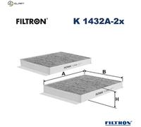 FILTRON K 1432A-2x Pollen filter