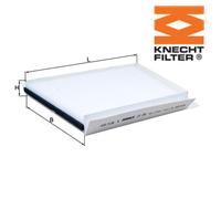 Filter, cabin air KNECHT LA 156 For MERCEDES-BENZ