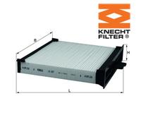 Filter, cabin air KNECHT LA 227 For RENAULT