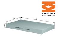 Filter, cabin air KNECHT LA 46 For AUDI