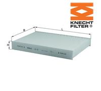 Filter, cabin air KNECHT LA 87 For RENAULT, NISSAN