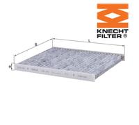Filter, cabin air KNECHT LAK 241 For FIAT, ABARTH, LANCIA, FORD