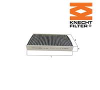 Filter, cabin air KNECHT LAK 852 For RENAULT, NISSAN
