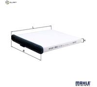 MAHLE LA 1139 Interior Cabin Air Filter - Pollen Filter - Car