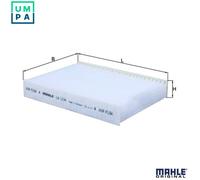 Cabin filter Particulate Filter LA 1174 KNECHT for TOYOTA CITROËN PEUGEOT