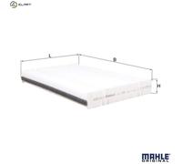 Cabin filter Particulate Filter LA 1198 KNECHT for MERCEDES-BENZ V-CLASS EQV