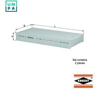 Cabin Filter LA122/S Mahle 08291S5A003 08292SCAE11 08R79S5A600 08R79S5AA00