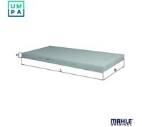 Mahle Pollen / Cabin Filter LA170 0000504024889 2995964 500039711 504024890 New