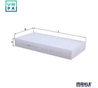 MAHLE ORIGINAL LA 180 Pollen filter