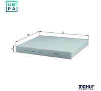 Mahle Original Cabin Air Filter LA 182 - Pollen/Interior Filter