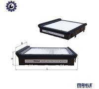 MAHLE LA 19 Pollen filter