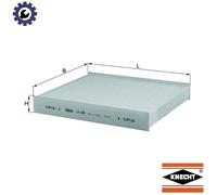 Pollen / Cabin Filter LA220 Mahle 1253200 1315686 3M5J18D543BA 1452344 76419220