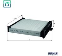 Mahle Original Cabin Filter LA227 - Pollen Filter 272772435R - fits Renault Scenic Mk2 2.0 (03-09)