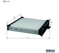 Mahle Original Cabin Filter LA227 - Pollen Filter 272772435R - fits Renault Scenic Mk2 2.0 (03-09)